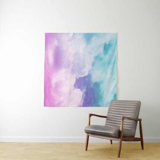 fantastische weiche Wolke mit pastellfarbenem Farb Wandteppich (Beispiel (Horizontal))