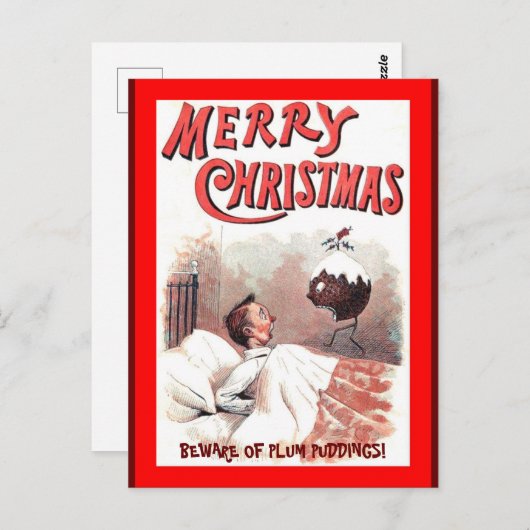 Fantastische Weihnachten Vintag Postkarte (Vorne/Hinten)