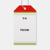 Fantastische Weihnachtsgeschenk-Tags Geschenkanhänger (Rückseite)