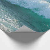 Fantastische Wellenseeuferseeozeannatur Geschenkpapier (Ecke)