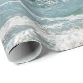 Fantastische Wellenseeuferseeozeannatur Geschenkpapier (Rolleneckpunkt)