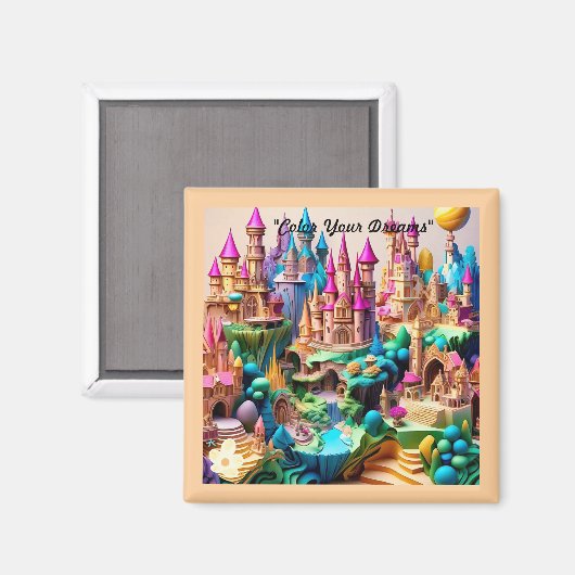 "Fantastische Welten entdeckt" Magnet (Vorderseite/Rückseite)