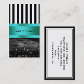 Fantastische Wolken: NY StadtSkyline, Reich-Staat Visitenkarte (Vorne/Hinten)