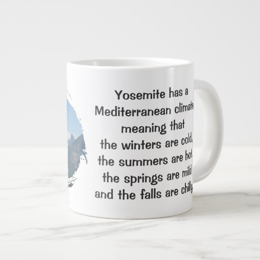 Fantastische Yosemite Jumbo Tasse! Jumbo-Tasse (Vorderseite Rechts)