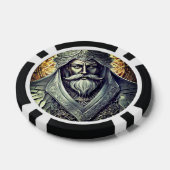 Fantastische Zauberer-Poker-Chips, schwarz gestrei Pokerchips (Einzeln)