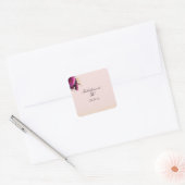 Fantastischer 50 Blush Pink Gold Glitzer Geburtsta Quadratischer Aufkleber (Umschlag)