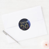 Fantastischer 50. Geburtstag! Runder Aufkleber (Umschlag)