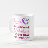 Fantastischer 60. Geburtstag für Frauen Kaffeetasse (Vorderseite Links)