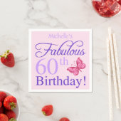 Fantastischer 60. Geburtstag für Frauen Serviette (Beispiel)