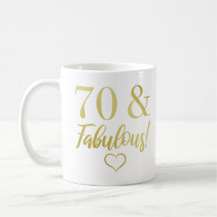Fantastischer 70. Geburtstag (Gold) Kaffeetasse