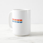 Fantastischer 85 Retro Streifen Kaffeetasse (Vorderseite Links)