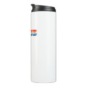 Fantastischer 85 Retro Streifen Thermosbecher (Nach rechts gedreht)