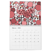 Fantastischer abstrakter Kunst-Kalender Kalender (Feb 2026)