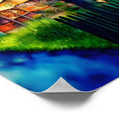 Fantastischer Bauernmarkt-Wasserfarbe Poster (Ecke)