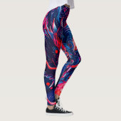 Fantastischer Blossom Fury Dragon Leggings (Rechts)