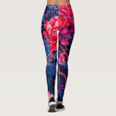 Fantastischer Blossom Fury Dragon Leggings (Rückseite)