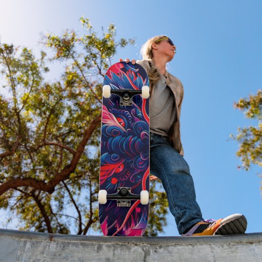 Fantastischer Blossom Fury Dragon Skateboard (Außenbereich 1)