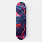 Fantastischer Blossom Fury Dragon Skateboard (Vorderseite)