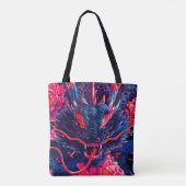 Fantastischer Blossom Fury Dragon Tasche (Rückseite)