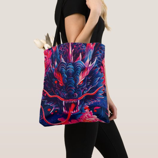 Fantastischer Blossom Fury Dragon Tasche (Von Nahem)