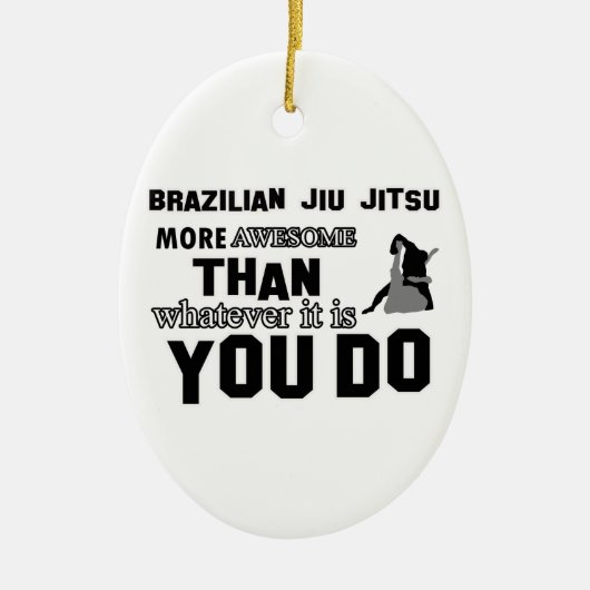 Fantastischer brasilianischer jiu jitsu Entwurf Keramik Ornament (Vorne)