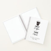 Fantastischer Bürokaffee dann mit Monogramm Notizblock (Innenseite)