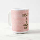 FANTASTISCHER COUSIN einfache personalisierte Kaffeetasse (Vorderseite Links)