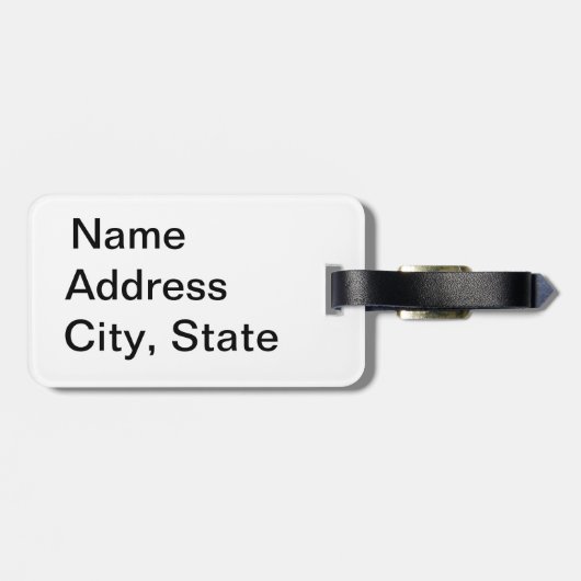 Fantastischer Cousin Gepäckanhänger (Rückseite horizontal)