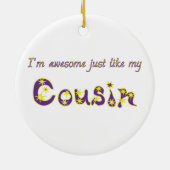 Fantastischer Cousin Keramikornament (Hinten)