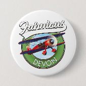 Fantastischer Devon-Reise-Patch. Button (Vorderseite)