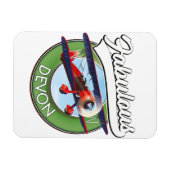 Fantastischer Devon-Reise-Patch. Magnet (Horizontal)