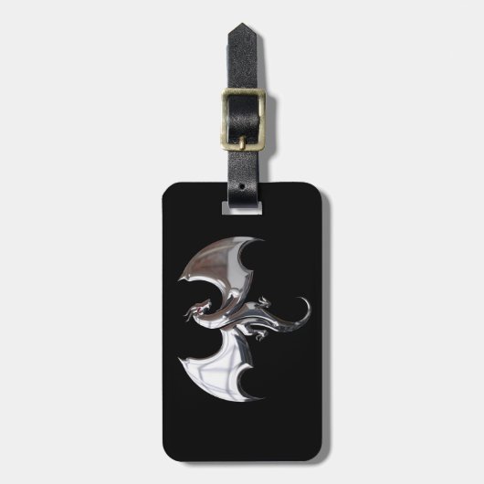 Fantastischer Drache Gepäckanhänger (Vorderseite vertikal)