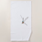 Fantastischer Dragonfly-T - Shirt Strandtuch (Vorderseite)