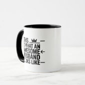 Fantastischer Ehemann Grafik-Typografie Tasse (Vorderseite Links)