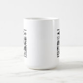 Fantastischer Ehemann Minimale Typografie Kaffeetasse (Mittel)