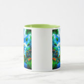 Fantastischer Elefant in einem bunten Dschungel. Tasse (Zentrum)