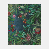 Fantastischer, fabelhafter Regenwald mitten in der Fleecedecke (Vorderseite)