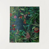 Fantastischer, fabelhafter Regenwald mitten in der Wandteppich (Vorderseite)