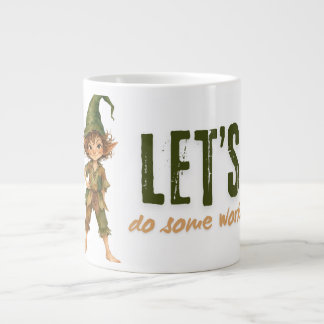Fantastischer Fantasy-Charakter Inspirierendes Zit Jumbo-Tasse