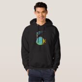 Fantastischer, feiner, farbenfroher Fisch mit Blas Hoodie (Vorne ganz)
