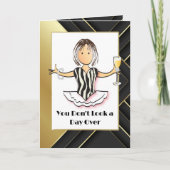 Fantastischer, feiner Spaß Glamour Gold für ihren  Karte (Vorderseite)