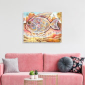 Fantastischer Fisch Leinwanddruck (Insitu (Wohnzimmer))