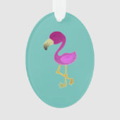 Fantastischer Flamingo Ornament (Vorderseite)