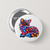 Fantastischer Fuchs Button (Vorne & Hinten)
