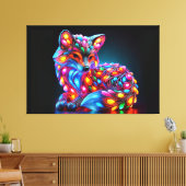 Fantastischer Fuchs Leinwanddruck (Insitu (Wohnzimmer))