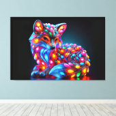 Fantastischer Fuchs Leinwanddruck (Insitu (Holzboden))