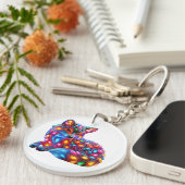 Fantastischer Fuchs Schlüsselanhänger (Vorderseite rechts)