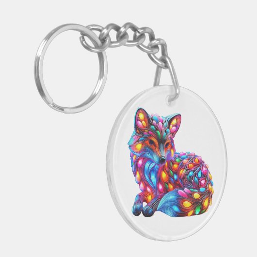 Fantastischer Fuchs Schlüsselanhänger (Vorderseite links)