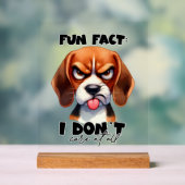 Fantastischer Funsport-Hund Acrylschild (Neutral)