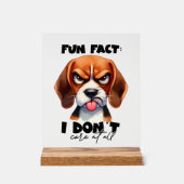 Fantastischer Funsport-Hund Acrylschild (Vorderseite)